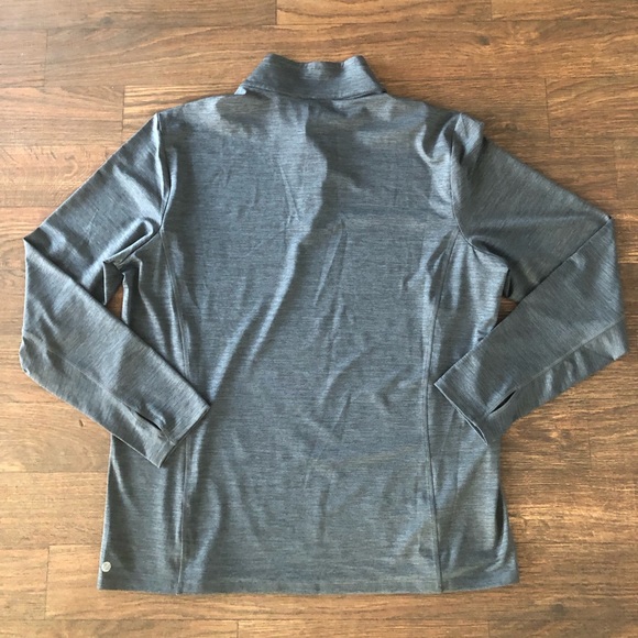 Men's XL lightweight long sleeve grey zip up mock turtleneck by Zella --… - Picture 2 of 4